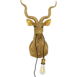 KARE Design Applique Animal Goat doré 45x74cm> Luminaires
