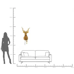 KARE Design Applique Animal Goat doré 45x74cm><noscript><img width=