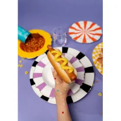 KARE Design Assiette Harlequin violet Ø31cm> Accessoires