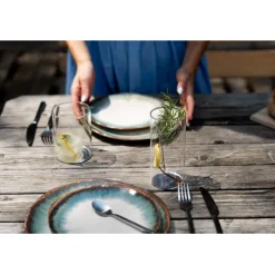 KARE Design Assiette Laguna bleu Ø26cm><noscript><img width=