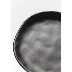 KARE Design Assiette Organic noire Ø20cm><noscript><img width=