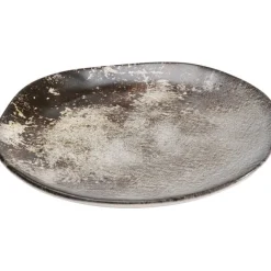 KARE Design Assiette Savannah marron/gris Ø26cm><noscript><img width=