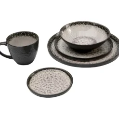 KARE Design Assiette Soho gris Ø27cm><noscript><img width=