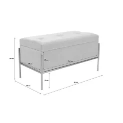 KARE Design Banquette Buttons Storage noir-blanc PM><noscript><img width=