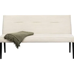 KARE Design Banquette Ledro velours côtelé crème 165cm><noscript><img width=