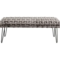 KARE Design Banquette Weave gris 128cm> Meubles