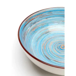 KARE Design Bol Swirl bleu Ø22cm><noscript><img width=