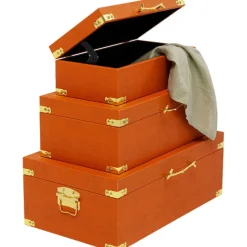 KARE Design Boîte Noah orange (3/Set)><noscript><img width=