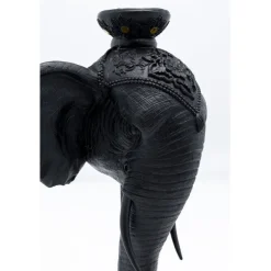 KARE Design Bougeoir Elephant Head noir 49cm><noscript><img width=