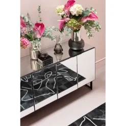 KARE Design Buffet Soran noir 160x45cm><noscript><img width=