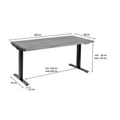 KARE Design Bureau Office Symphony chêne noir 160x80> Meubles