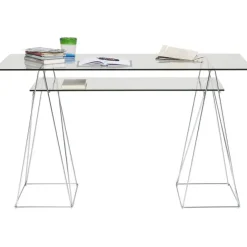KARE Design Bureau Polar chromé 8 mm (verre trempé)> Meubles