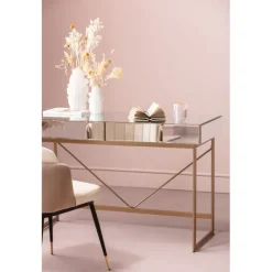 KARE Design Bureau Soran doré 120x50cm><noscript><img width=
