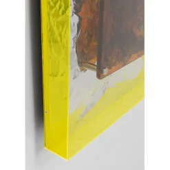 KARE Design Cadre décoratif Crumple rouge 60x90cm><noscript><img width=