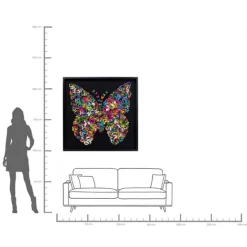 KARE Design Cadre décoratif Farfalla 120x120cm><noscript><img width=