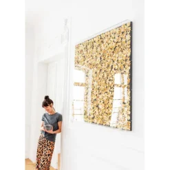 KARE Design Cadre décoratif Gold Flower 120x120cm><noscript><img width=