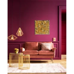 KARE Design Cadre décoratif Gold Flower 60x60cm> Accessoires