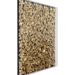 KARE Design Cadre décoratif Gold Leaf 120x120cm><noscript><img width=