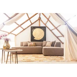 KARE Design Cadre décoratif Golden Snail 120x120cm> Accessoires