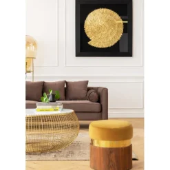 KARE Design Cadre décoratif Golden Snail 120x120cm><noscript><img width=