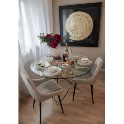 KARE Design Cadre décoratif Golden Snail 120x120cm><noscript><img width=
