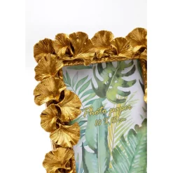 KARE Design Cadre photo Ginkgo Leaf doré 17x20cm><noscript><img width=