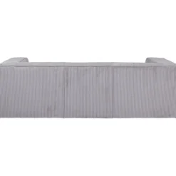 KARE Design Canapé Cubetto Cord 3-places gris clair 220cm><noscript><img width=