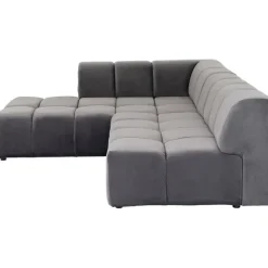 KARE Design Canapé d angle Belami Velvet gris gauche><noscript><img width=