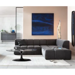 KARE Design Canapé d angle Belami Velvet gris droit> Meubles