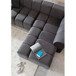 KARE Design Canapé d angle Belami Velvet gris droit><noscript><img width=