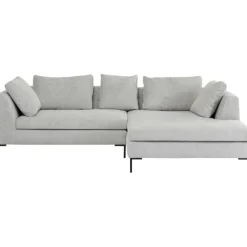 KARE Design Canapé d angle Gianni Cord gris droite> Meubles