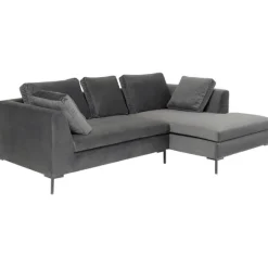 KARE Design Canapé d angle Gianni velours gris droite  270x167> Meubles