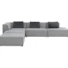 KARE Design Canapé d angle Infinity Atlanta gris gauche> Meubles