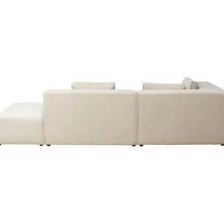 KARE Design Canapé d angle Infinity Ottomane Cord crème gauche><noscript><img width=