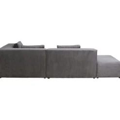 KARE Design Canapé d angle Infinity Ottomane Cord gris droite><noscript><img width=
