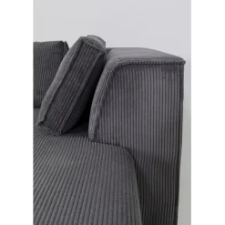 KARE Design Canapé d angle Infinity Ottomane Cord gris droite><noscript><img width=