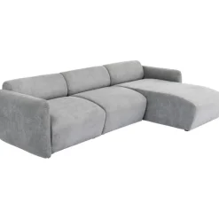 KARE Design Canapé d angle Lucca gris droite 255cm><noscript><img width=