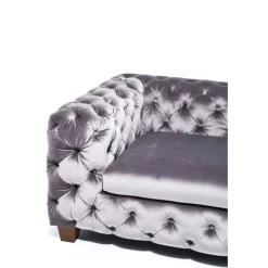 KARE Design Canapé Desire 3-places velours gris><noscript><img width=