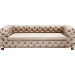 KARE Design Canapé Desire 3-places velours écru><noscript><img width=
