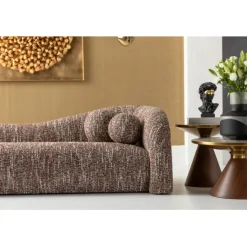KARE Design Canapé 3-places Livia mélange marron 261cm><noscript><img width=