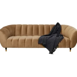 KARE Design Canapé Spectra velours marron 3-places 245cm><noscript><img width=