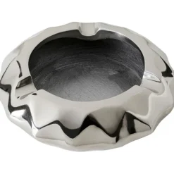KARE Design Cendrier Avantgard argenté Ø15cm> Accessoires