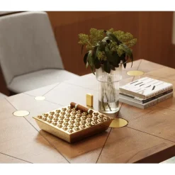 KARE Design Cendrier Soho carré laiton 25x25cm> Accessoires