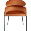 KARE Design Chaise a. acc. Alexia.velours orange> Meubles