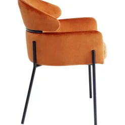 KARE Design Chaise a. acc. Alexia.velours orange><noscript><img width=