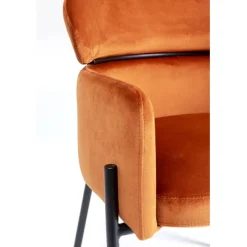 KARE Design Chaise a. acc. Alexia.velours orange><noscript><img width=