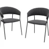 KARE Design Chaise a. acc. Belle anthracite (2/set)> Meubles