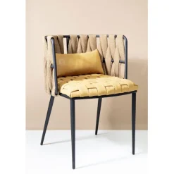 KARE Design Chaise a. acc. Cheerio jaune a.coussin> Meubles