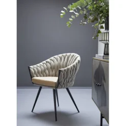 KARE Design Chaise a. acc. Knot Tweed><noscript><img width=