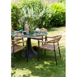 KARE Design Chaise a. acc. Palma Nature><noscript><img width=